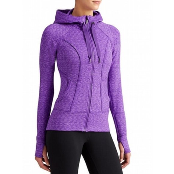 ATHLETA Purple Space Dye Strength Hoodie 2 - Picture 1 of 10